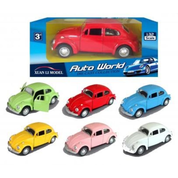 Leksaksbilar 4514 Leksaker Cars Bilar Volkswagen Bubbla 12cm Väl 3.Blå