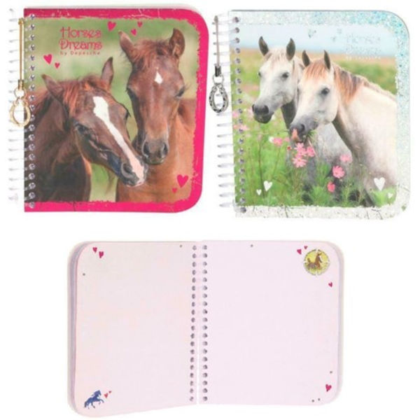 Horses Dream Häst Hästar Notebook 13x11 cm Välj 2. Vita Hästar