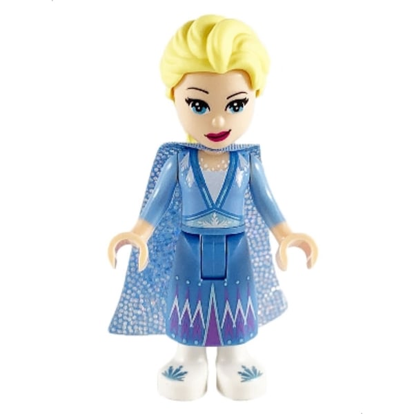 Lego Disney Frost Frozen - Elsa Glitter Cape Blue Skirt White Sh