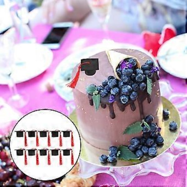 10 stk. Kake Mini Mortelbordsluer Mini Konfirmasjonssesong Suvenirpynt