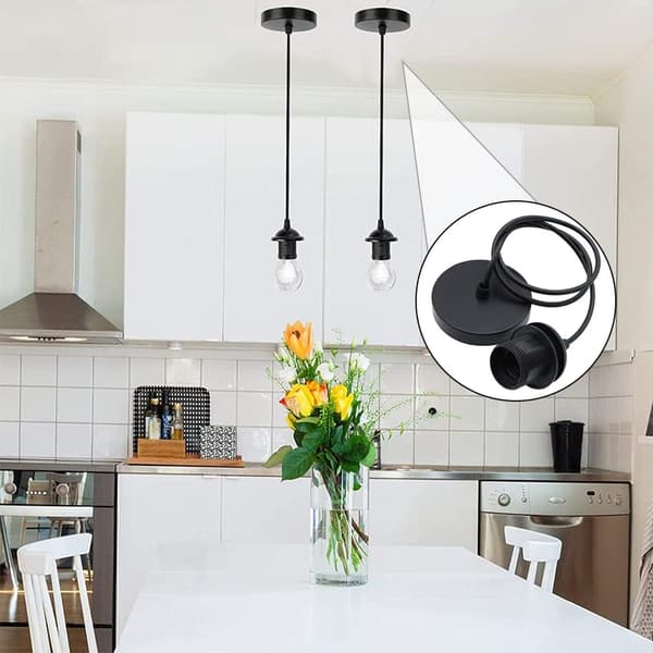 2 stk. pendellampe pærekabel pendellampe E27 lampe