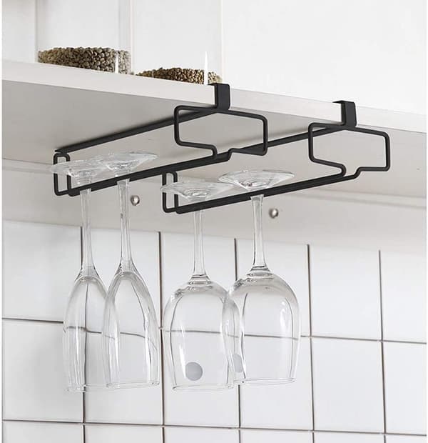 2 stk vinglassholder under skap vinglassholder stilk