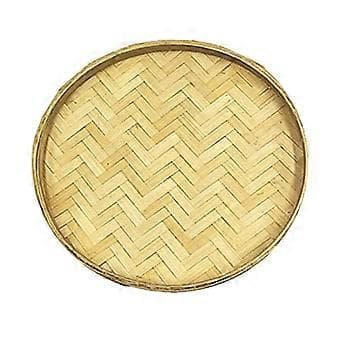Makramé Väggbonad Dekor DIY Bambu Serveringsbricka Hängande Dekorationer DIY Konstmaterial Stil 1-pack