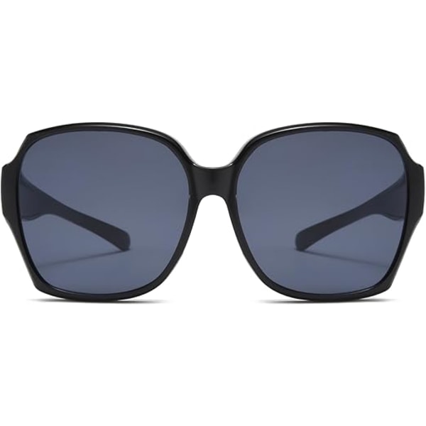 Moderigtige polariserede solbriller, udendørs kørsel solbeskyttelse og UV-beskyttelse solbriller, multifunktionelle briller, unisex, sort black