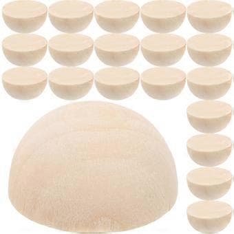 DIY Projektmaterial, Obehandlade Träkulor, Perfekt för