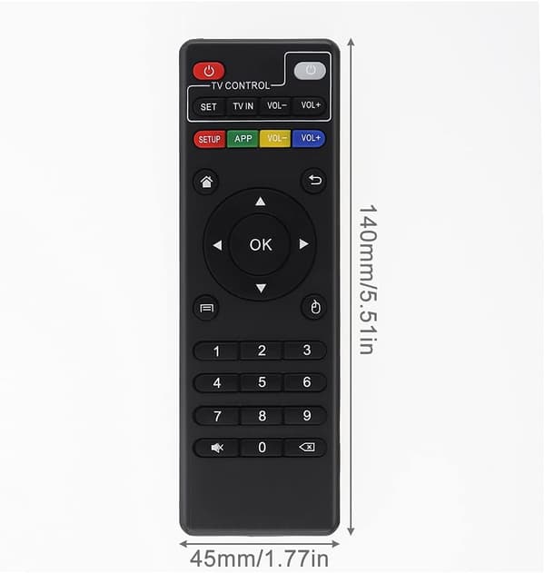 Original erstatningsfjernkontroll for Android TV Box MXQ, MXQ P