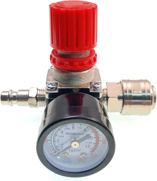 1/4\" luftkompressor trykkregulator, 1/4\" pneumatisk trykkregulator