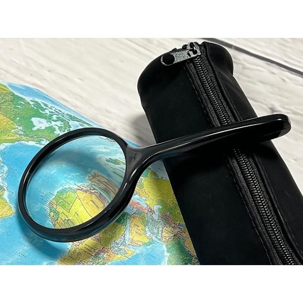 100mm 3 gånger stor handvev spegelförstoringsglas lins ABS el