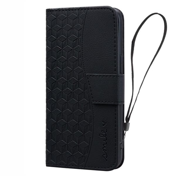 Multifunktionel kortholder flip-etui til iPhone XR – Stødresistent – Sort black