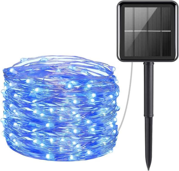 Aurinkokengät ulkokäyttöön, 20m/200led aurinkokengät 8 valotilaa