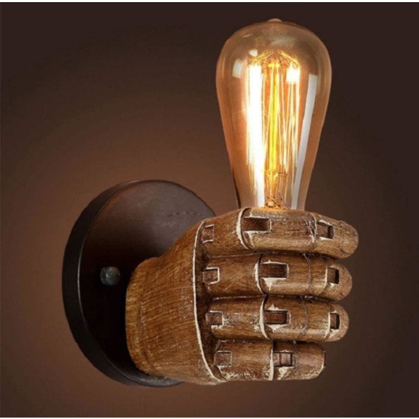 Antik Hand Vägglampa Vintage Industriell Vägglampa E27 Edison