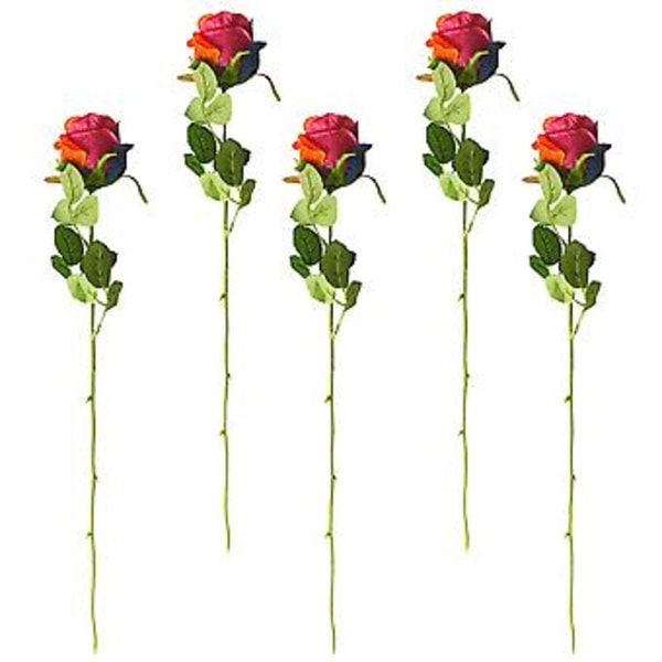 5 st Scenlayout DIY Ornament Simulerad Blomma DIY Hantverk Falsk Ros Dekoration
