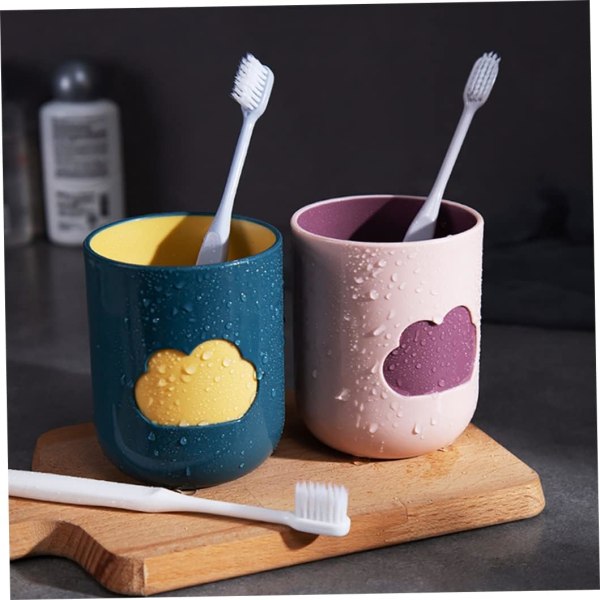 Tumblers, splittersäkra badrum Söta moln tumblers tandmönster