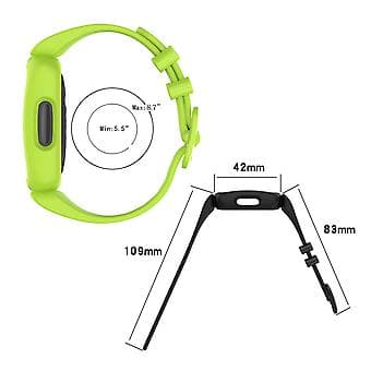 Til Fitbit Inspire 2 Silikone Urrem Lime Green