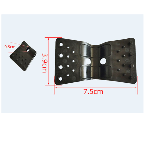 24 st - Black Screen Breaker Clip - Fäste för staketpanel