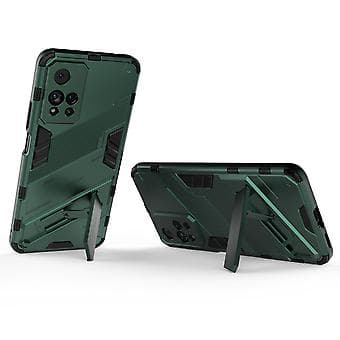 Slankt deksel for Redmi Note11 Pro 5G Støtsikkert tolags stativdeksel Green
