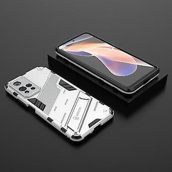 Slankt deksel for Redmi Note11 Pro 5G Støtsikkert tolags stativdeksel White