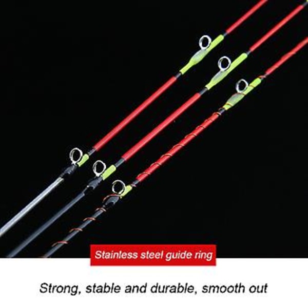 Thousand Fishing Raft Rod LED Luminous Rod Delvis Titanium Legering Halv Titanium Fiske Stöd Ny (Diameter 0,5 Vanlig All Titanium)