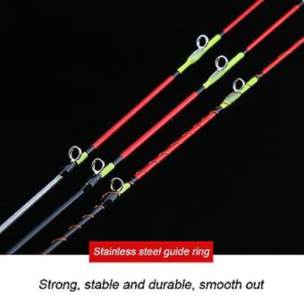 Thousand Fishing Raft Rod LED Luminous Rod Delvis Titanium Legering Halv Titanium Fiske Stöd Ny (Diameter 0.3 Vanlig Halv Titanium)