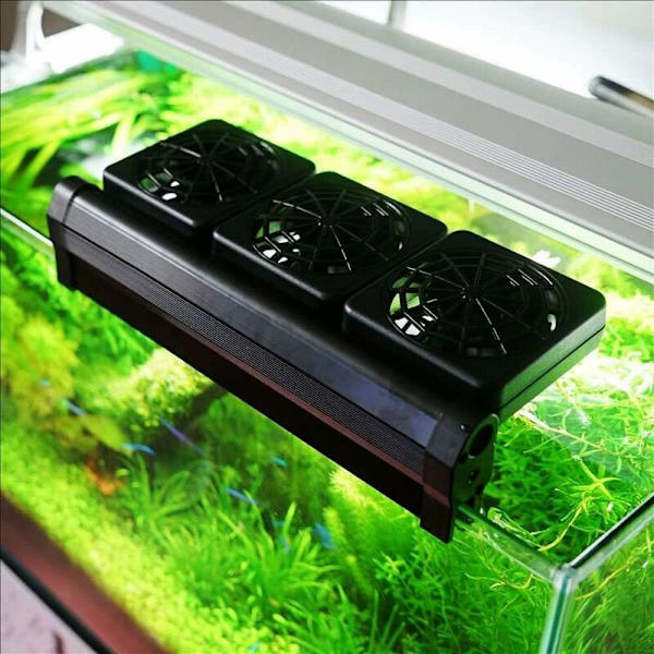 Aquarium Cooler Fläkt 3 Fläkt, hängande minikylsystem med två hastigheter