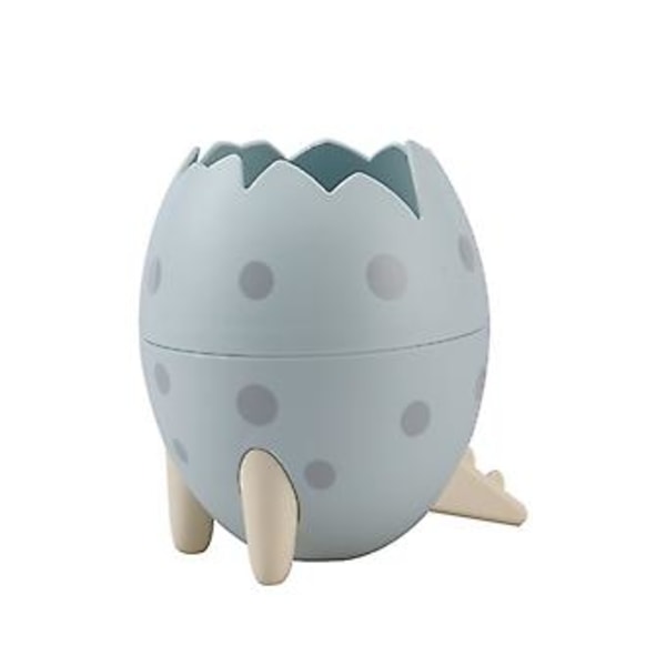 Papperskorg Dinosaurieägg Skrivbordsförvaringshink Clamshell Stor Kapacitet Multifunktionell Kompakt (Grön)