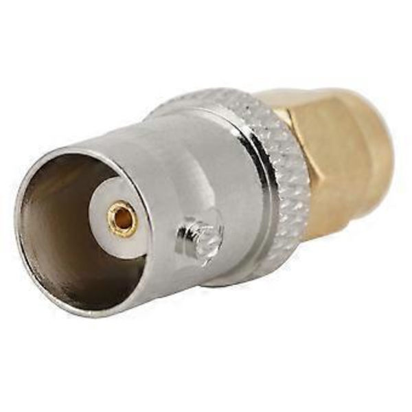 2 st BNC-hon till SMA-hane RF-kontakt koaxialadapter testkonverter ( )