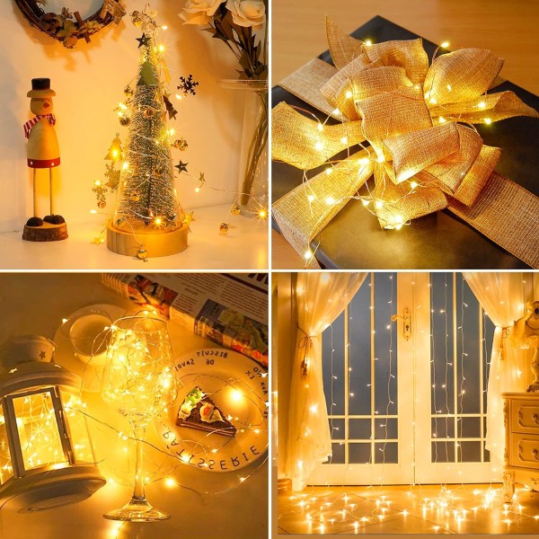 1st batteridrivna Fairy Lights, 5M 50 LED String Lights, Vatten