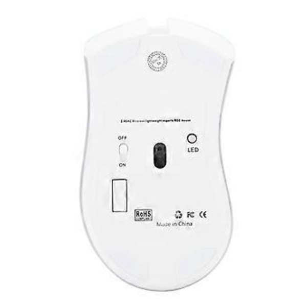 Trådlös spelmus USB uppladdningsbar RGB-mus optisk färgglad datortillbehör BM-600 ( )