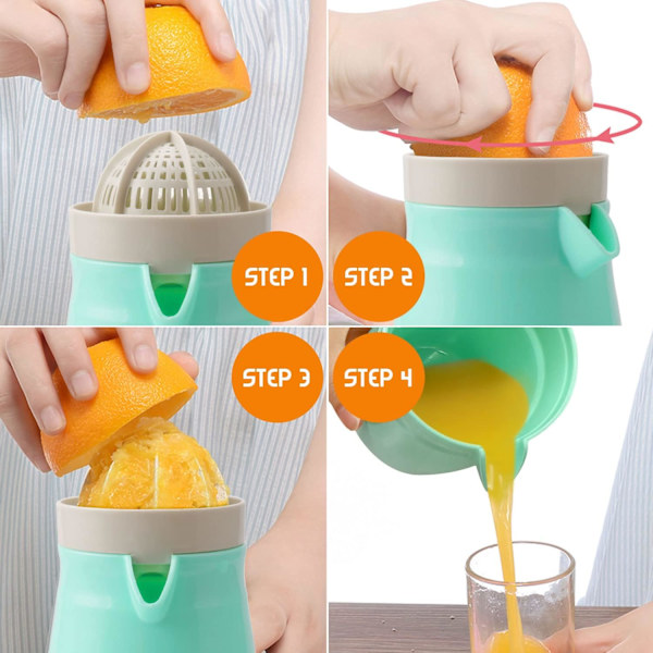 Manuell citrusjuicer, 450 ml citronpressare för dubbla ändamål Manuell Fr