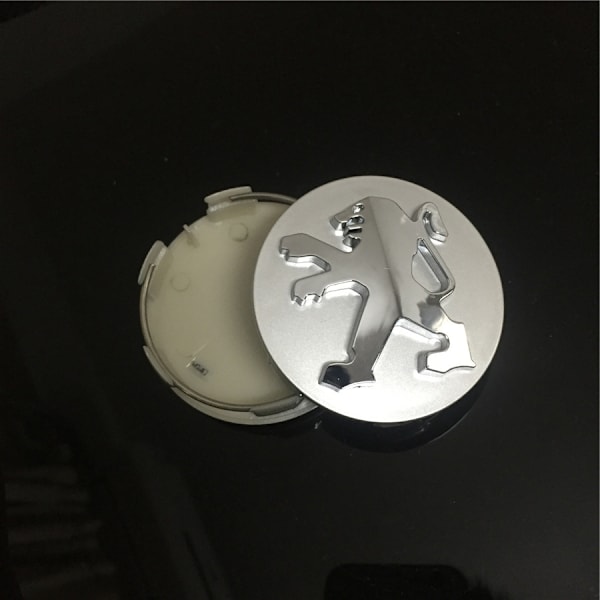 Set med 4 Högkvalitativa Navkapslar i Legering för Peugeot 106 107 206 2