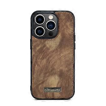 Avtakbart Lærdeksel til iPhone 13 Pro For iPhone 13 Pro Brown