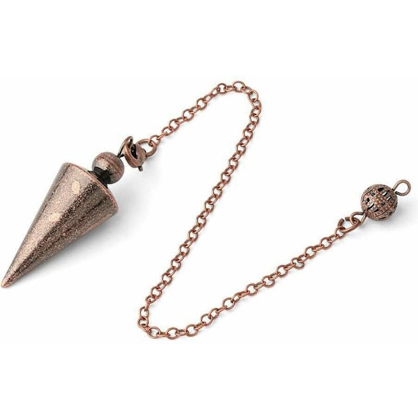 2 st Metallisk Koppar Spirit Point Pendel för Healing Divination