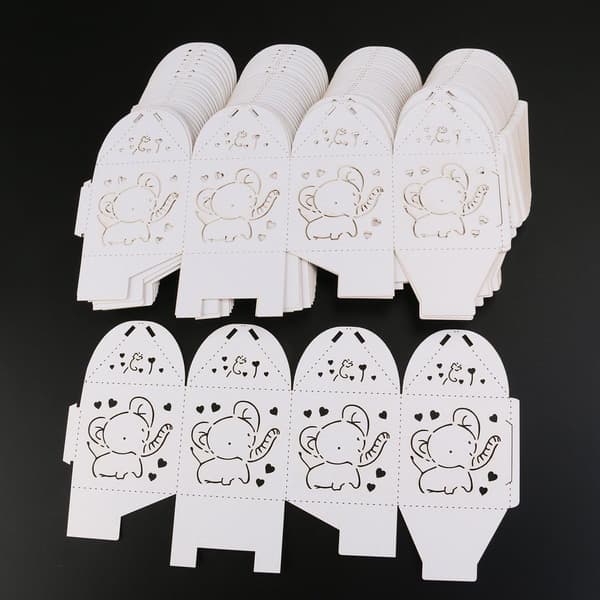 50-pack presentaskar för bröllop, dop, babyshower, födelsedag