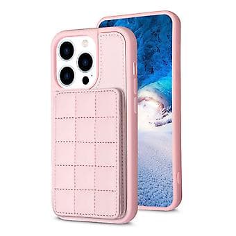 iPhone 15 Pro Max -puhelimen suojakotelo korttipaikalla Pink
