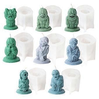 Silikone Håndværksform Genanvendelig Støbe Epoxyform 3D Lysfremstilling Geometrisk Form Silikone DIY 3D Håndværk Harpiksforme E