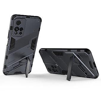 Slankt deksel for Redmi Note11 Pro 5G Støtsikkert tolags stativdeksel Grey