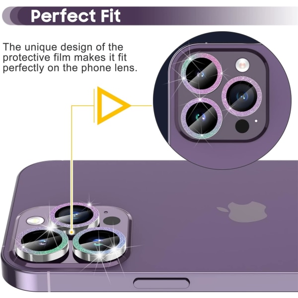 Diruite Back Camera Protector för iPhone 14 Pro/14 Pro Max Foto