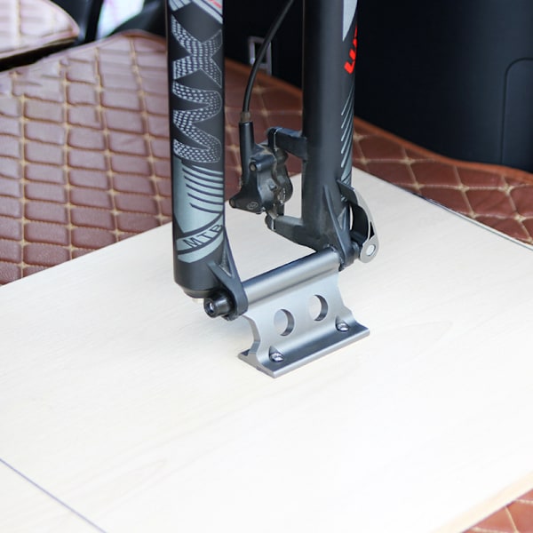 Sykkelstativ for terrengsykkel, hurtigkobling for gaffel, fast klips bagasjebrett, bilplasseringsstativ, svart, 2 stk Black 2Pcs