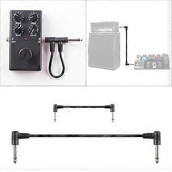 3/6 st Gitarr Patchkablar Instrumentkontakt Rätvinklig Gitarrpedalkabel Effektkabel Lågbrusig Skärmad Kabel