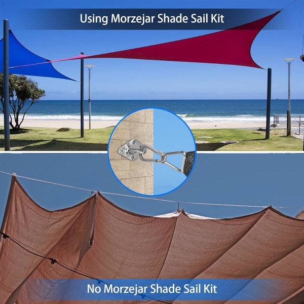 1 PC Heavy Duty M6 Shade Sail Fixing Kit, 304 rostfritt stålburk
