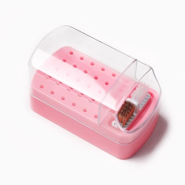 Stor Nail Drill Box (Innehåller inga verktyg) Rosa, 2 i 1 Nail Dri