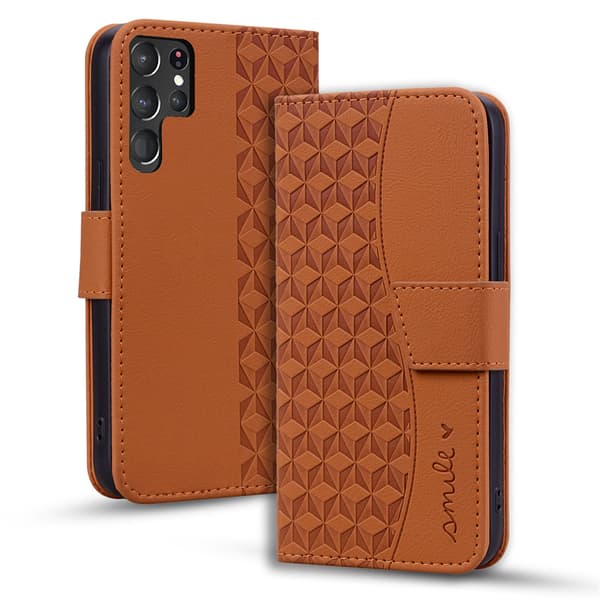 Multifunktionelt kortholder flip-etui til iPhone XR – Stødresistent – brun brown