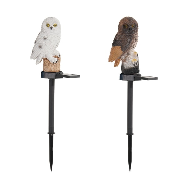 1 st (vit) Solar Owl LED Trädgårdsljus Vattentät utomhusbelysning