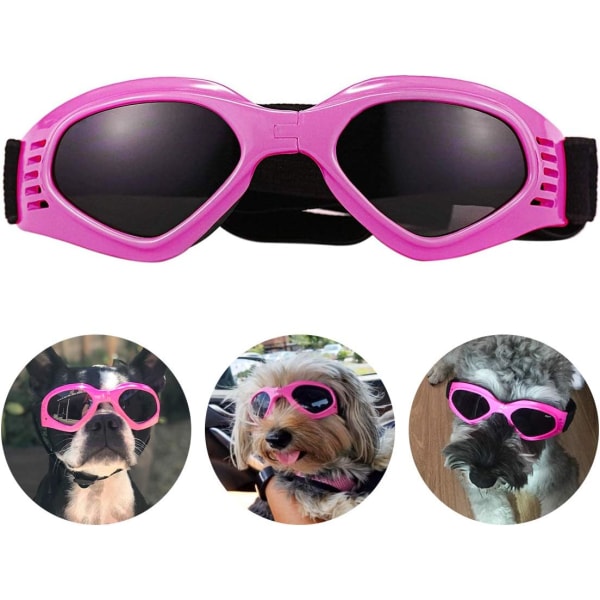 Justerbara solglasögon för små och medelstora hundar Rosa