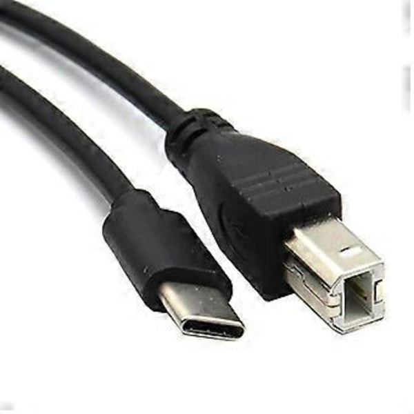 Tålig Typ C till USB B Skrivarkabel OTG Pianoanslutningssladd Anslut enheter till skrivare, skannrar, 100cm/150cm/200cm 2m