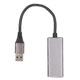 USB til RJ45-adapter 1 Gbps Plug and Play Bærbar aluminiumslegering USB til Ethernet-adapter til bærbar computer tablet desktop ( )