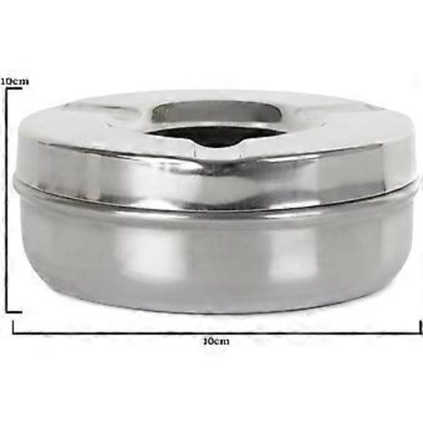 SS Ashtray Vindtät RND