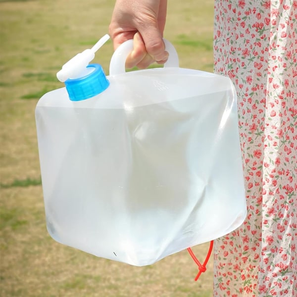 2-pack hopfällbar vattenkokare, 10L portabel vattenförvaringskokare för camping, lämplig för utomhuscamping och vandring, röd Red 10L