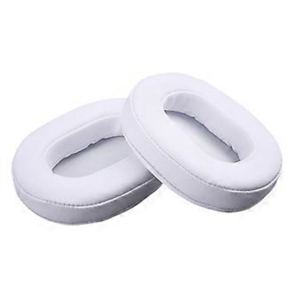 1 par ersättningsöronkuddar för ATH-MSR7 MDR-7506 ATH-M30 ATH-M35 ATH-M40FS ATH-M45 ATH-M50S MDR-CD900ST hörlurar Vit White