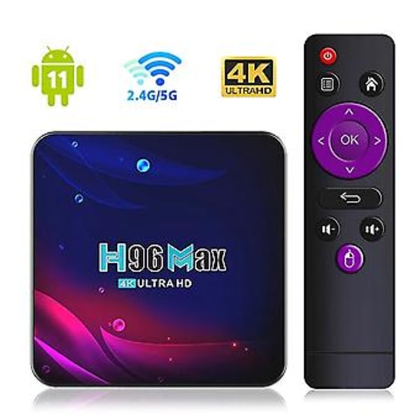 Android 11 Smart TV-box för hemmet med hög prestanda - Media Player för sovrum (AU-kontakt 2GB 16GB)